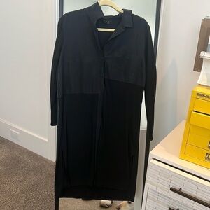 Top Shop Black & Navy Color Block Dress